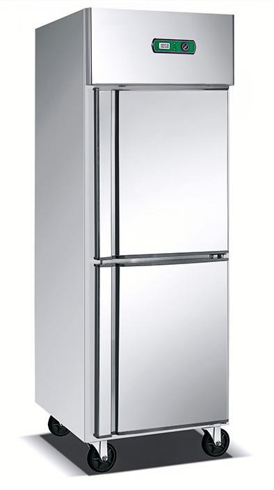 2 Door Stainless Steel Chiller & Freezer