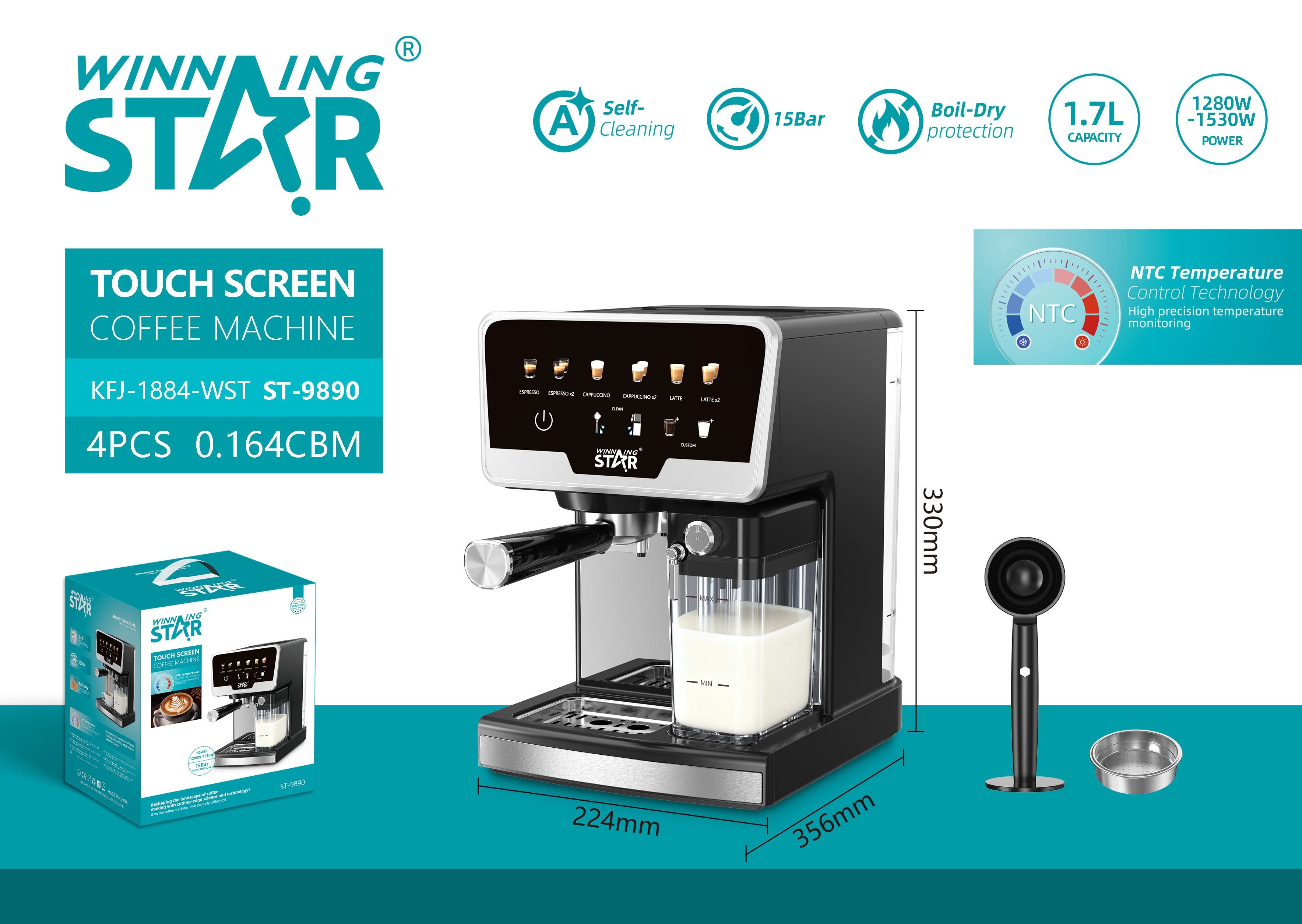 ST-9890 Espresso Machine