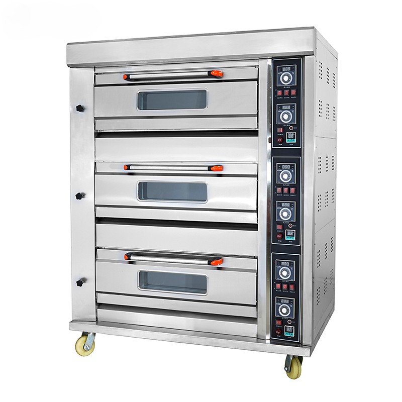 Gas 3 Deck 6 Tray Oven