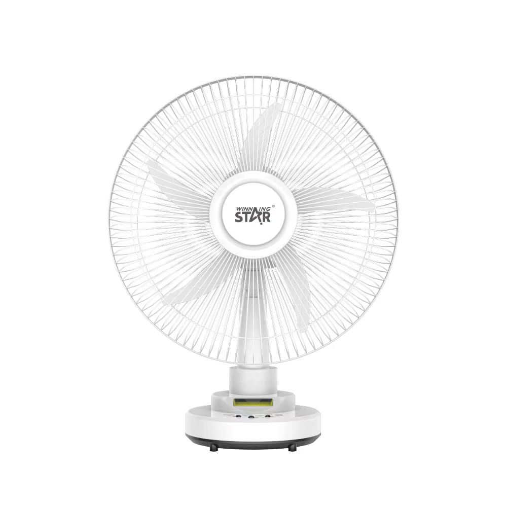 ST-4061 High RPM Solar Portable Table Fan 16 Inch AC/DC Rechargeable Table Fan