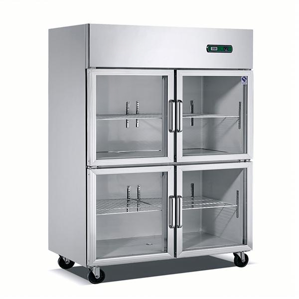 4 Door Glass Chiller & Freezer
